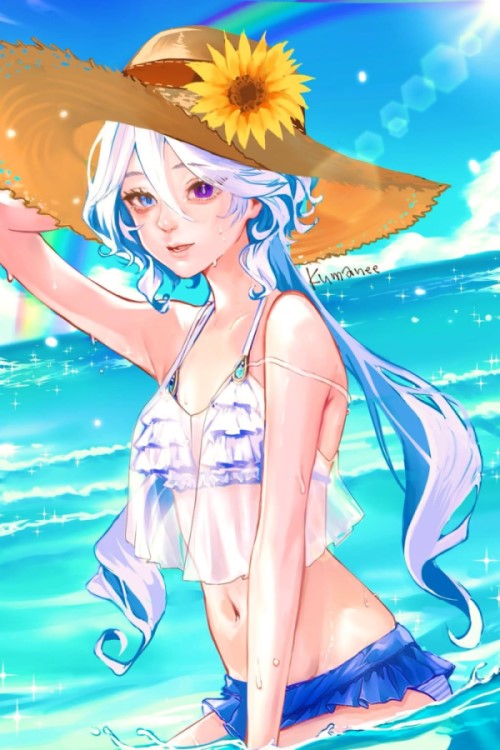 フリーナ 夏のイラスト 本画像